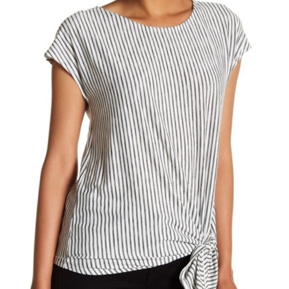 Max Studio Tops - Max Studio Tie Front Tee